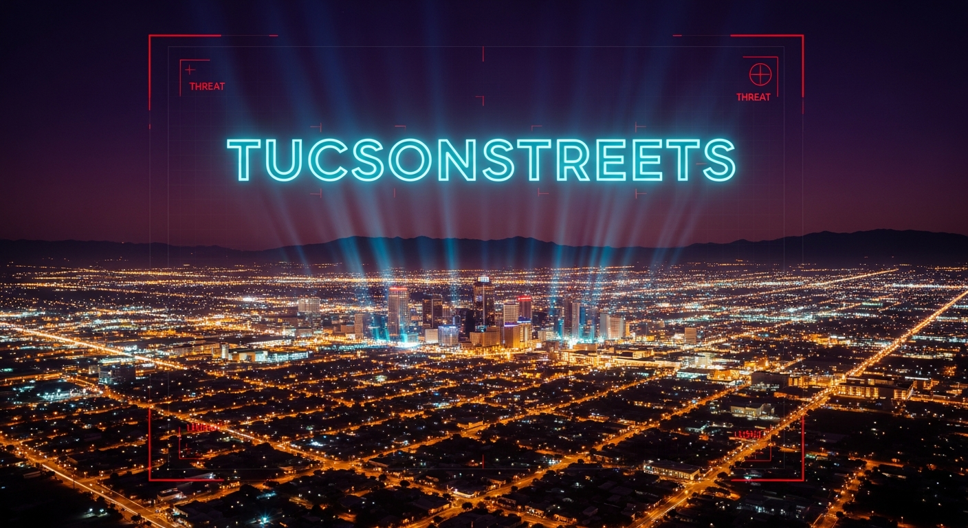 Map of Tucson with incident markers
